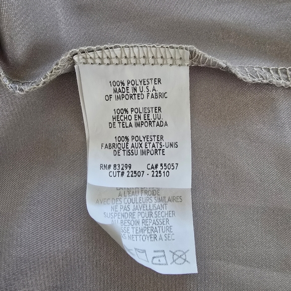 bebe silver silky slip dress in size Large - Picture 4 of 4